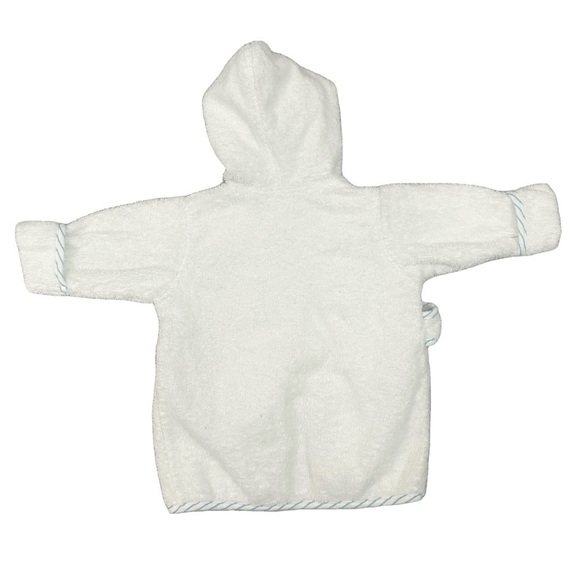 Vntg Sesame Street Elmo’s World Unisex Terry cloth Hooded Robe 0-9M 100% Cotton - Picture 2 of 4